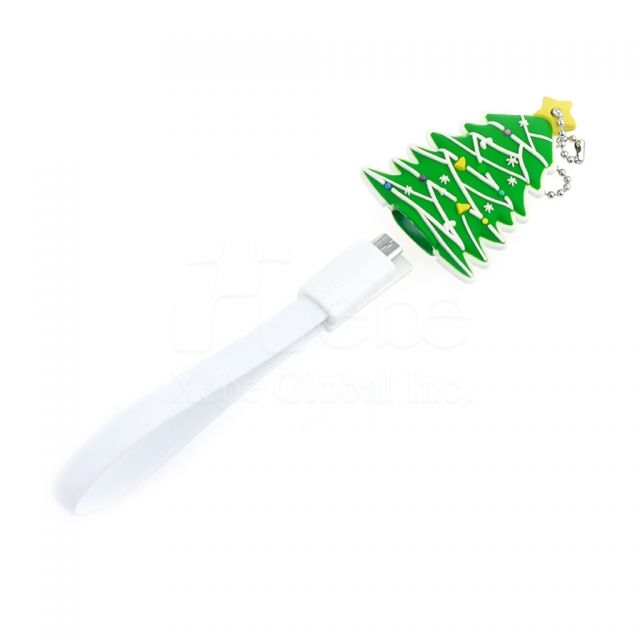 聖誕樹造型USB充電線