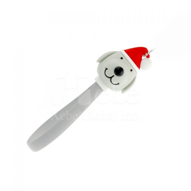 可愛聖誕狗USB傳輸線