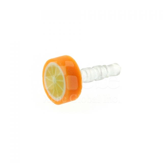 柳橙造型耳機塞 創意禮品