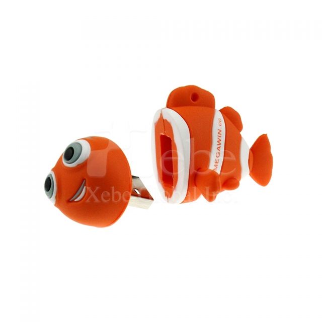 小丑魚可愛隨身碟 軟膠造型製作