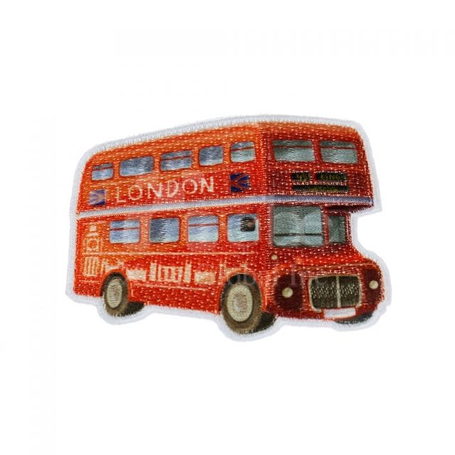 倫敦巴士電繡杯墊 客製化紀念品