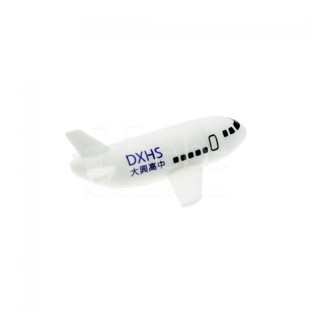 純白飛機造型隨身碟 軟膠製作推薦