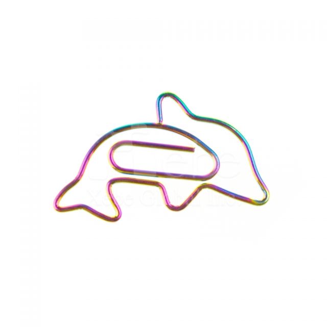 彩色海豚造型迴紋針