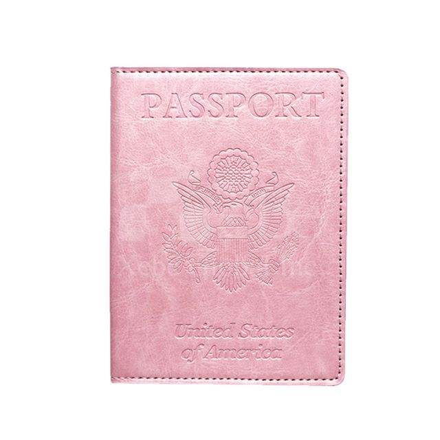 質感玫瑰粉客製化護照夾