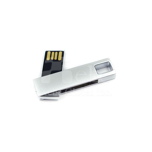 銀白金屬光澤USB隨身碟