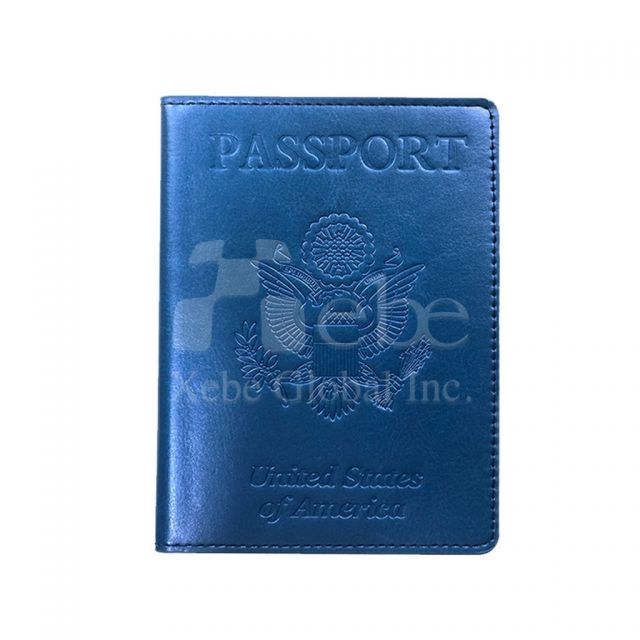 客製化護照夾製作 亮藍色款
