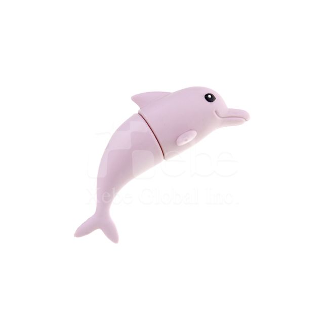 粉紫海豚造型隨身碟