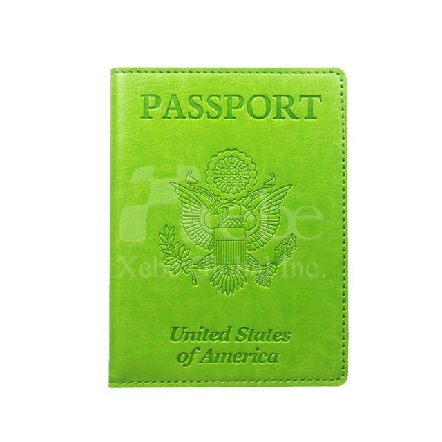 陽光草綠色客製化護照套