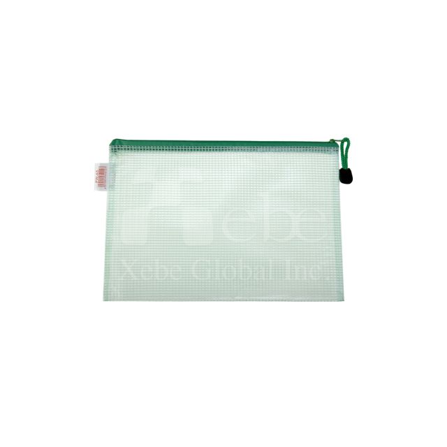 客製化透明網格拉鏈袋 防水資料袋製作