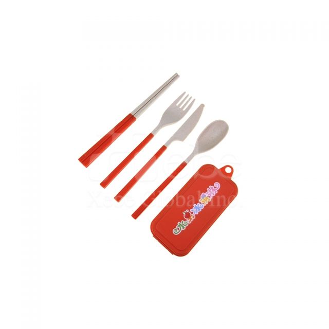 客製化logo小麥環保餐具組