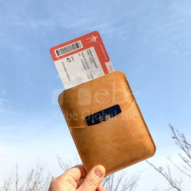 口袋型皮革護照套