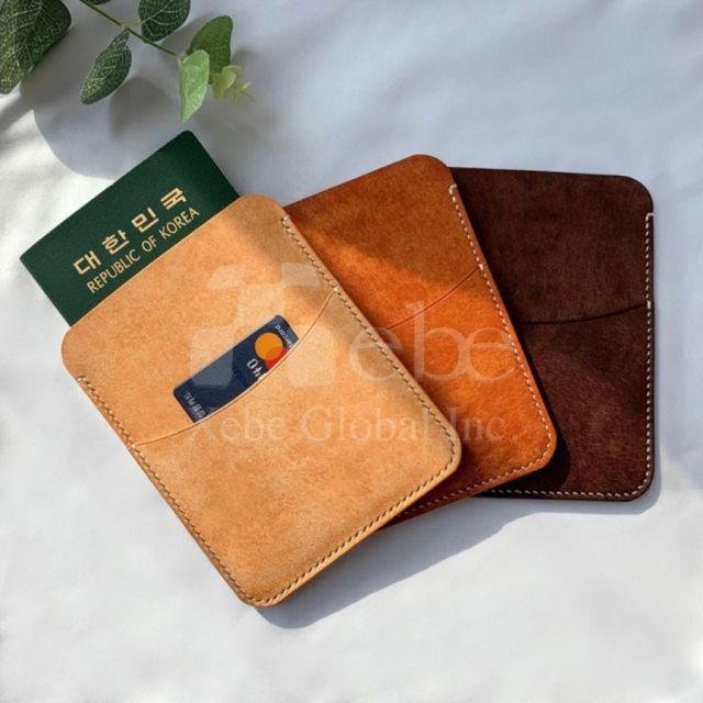 深棕口袋型護照套