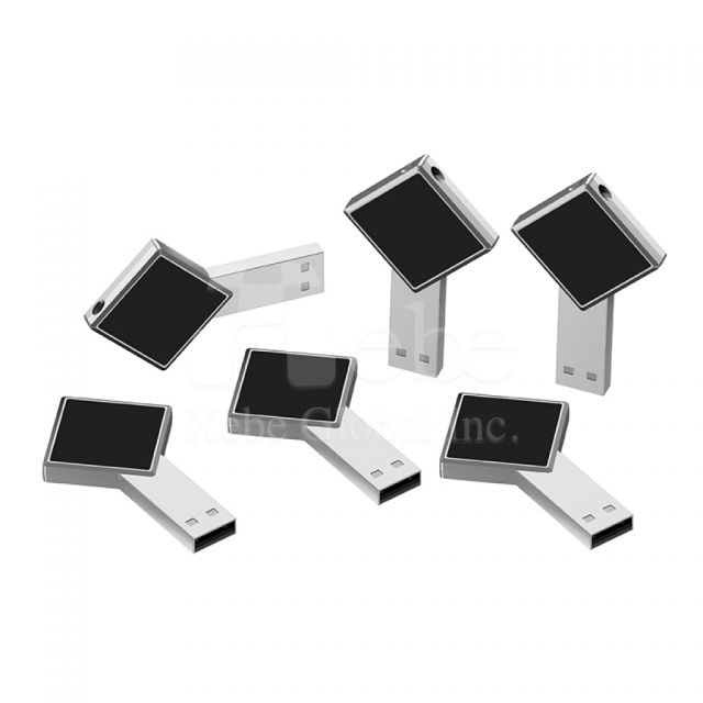客製銀色發光經典USB
