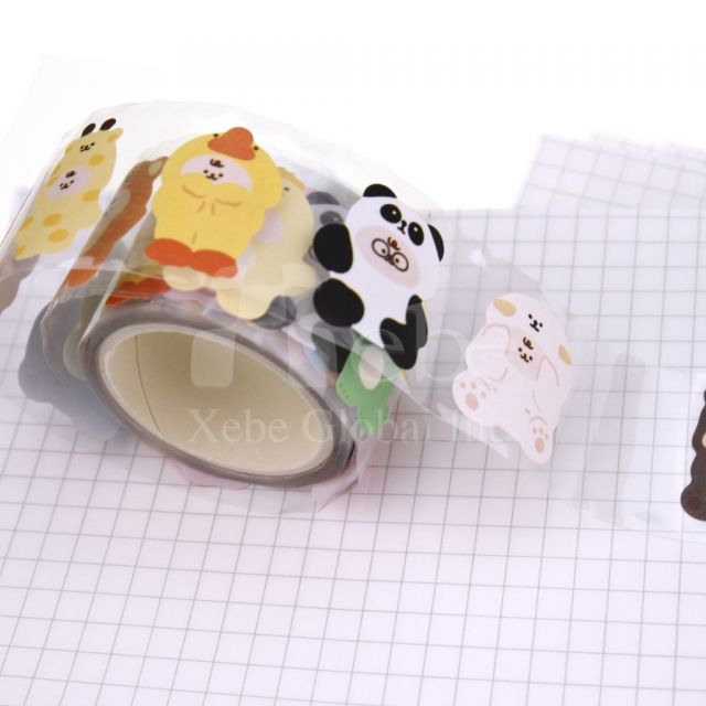 動物裝圖案紙膠帶