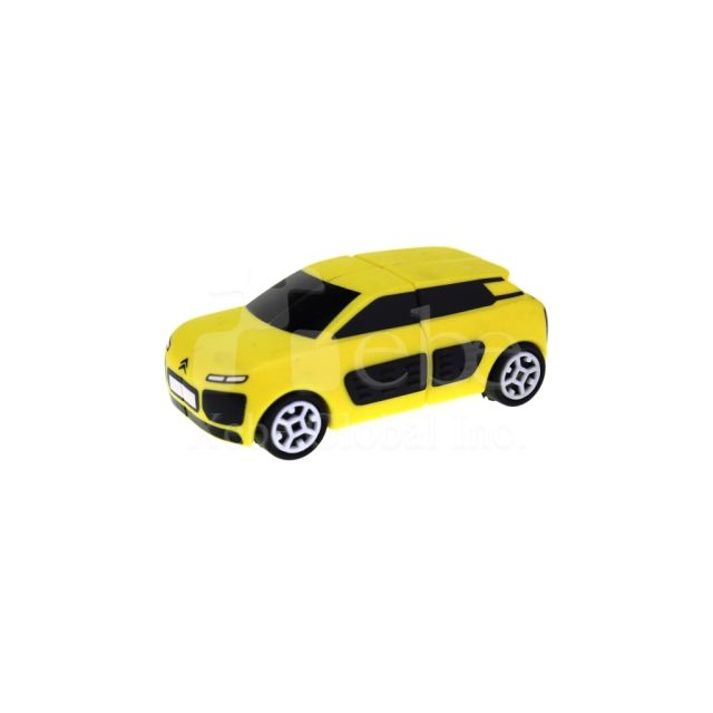 黃色汽車模型一卡通 