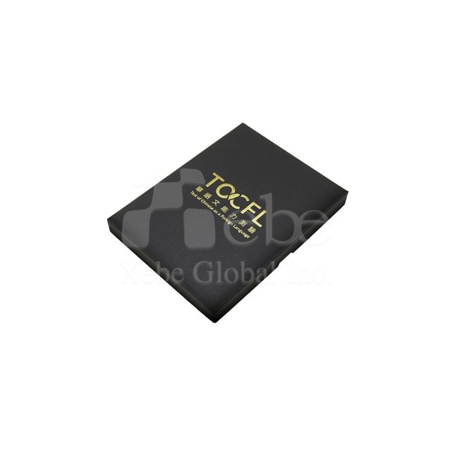 LOGO灰色皮革護照夾 