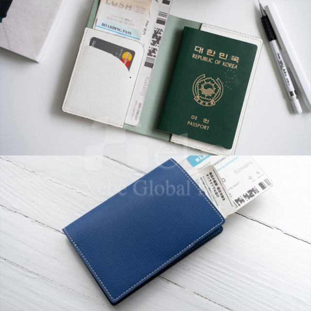 簡約皮革護照套製作 旅行護照夾