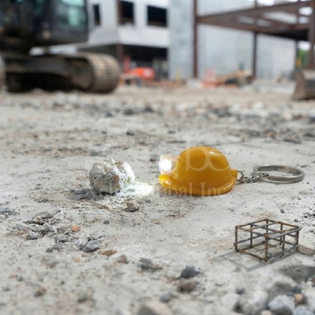 客製化工地安全帽鑰匙圈 創意吊飾