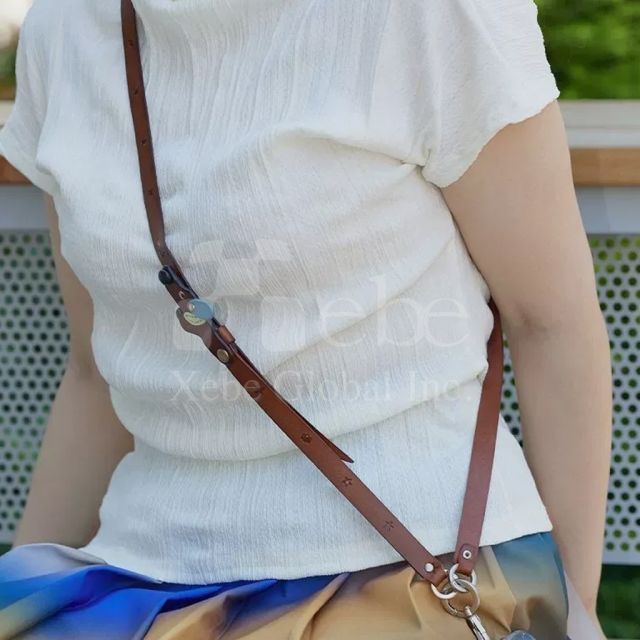 客製化皮革小狗手機掛繩