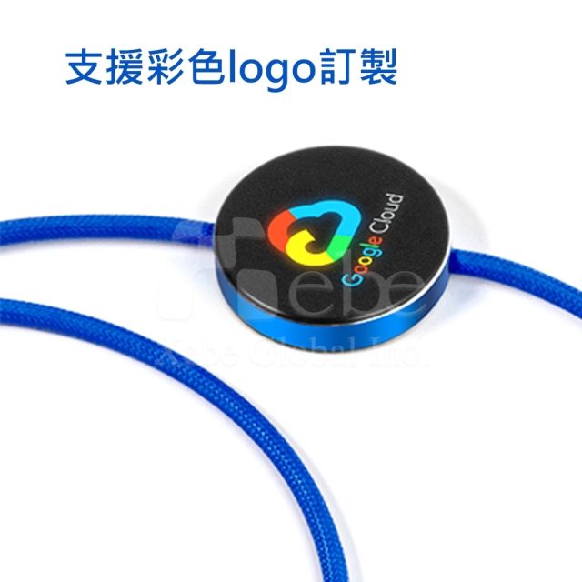客製化企業LOGO發光充電線